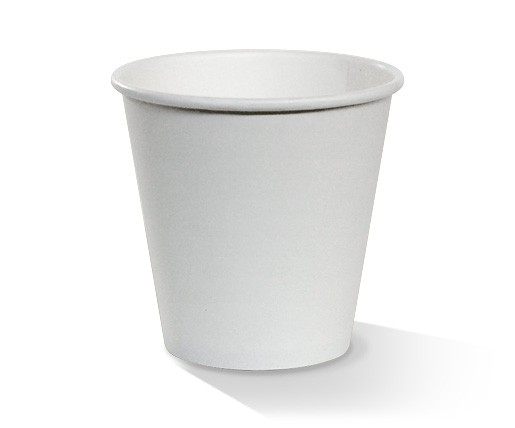 90mm Single Wall Coffee Cup 8oz/240ml - White 50x20P