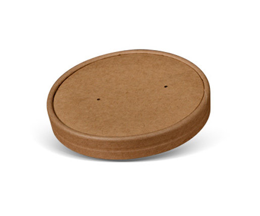 Paper Bowl Lid 118mm fit 26/32oz - PE Coated 50x10P