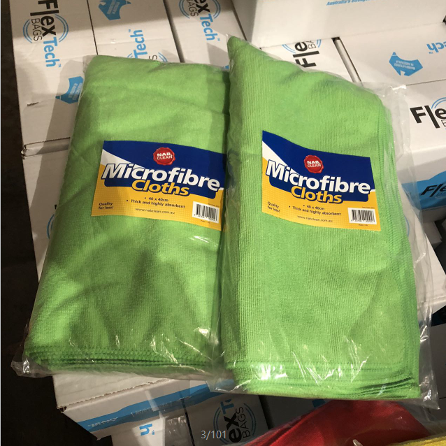 Microfibre Cloth 400x400mm - NAB Green