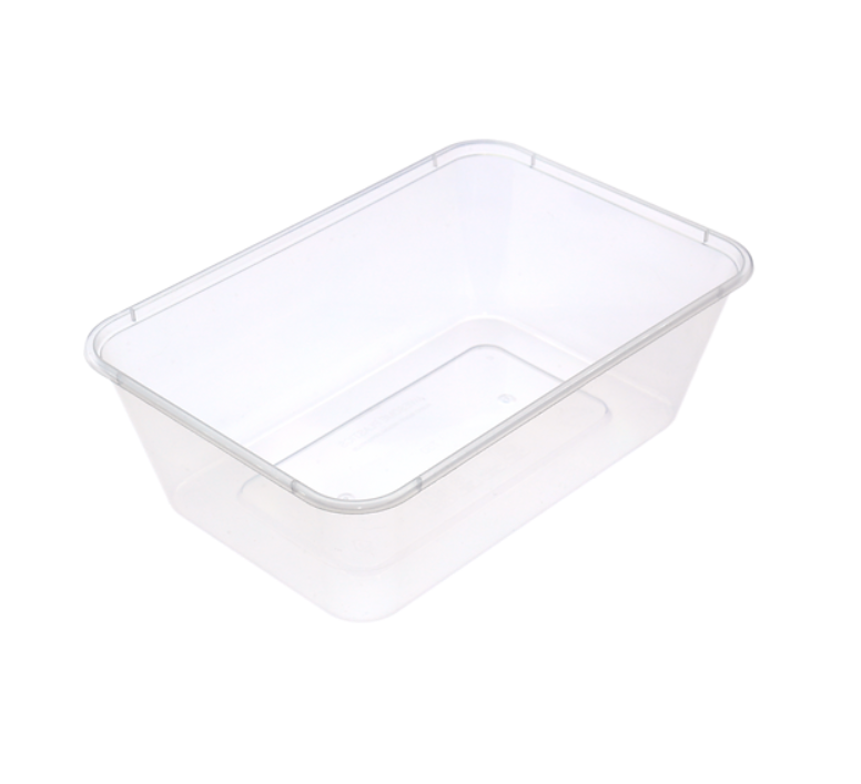 Rectangular Container 750ml - Plastic 175x118x76mm - Clear 50x10P