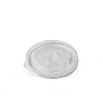 Paper Bowl Lid Flat No-hole 115mm suit 12/16/24oz (360/480/720ml) - PP Hot/Cold Clear 50x10P