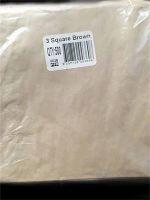3 Square - Brown 240x240mm - 500