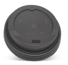 90mm Smooth Coffee Lid suit 12/16/20oz (360/480/600ml) - Black 100sx10P