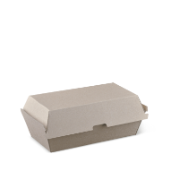 Regular 175x90x85mm - Snack Box Fluted Board - Corrugated Brown 100x2P