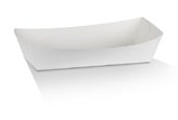 Hot Dog Boat Tray - Cardboard 190x70x50mm - White 250s