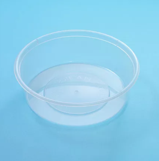 Round Container 220ml - Plastic 117.5x35mm - Clear 50x20P