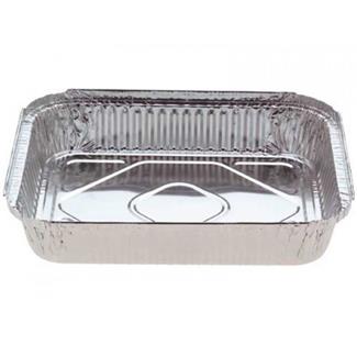 ** Rectangular Foil Container 3300ml - 314x254x50mm - Silver 100s