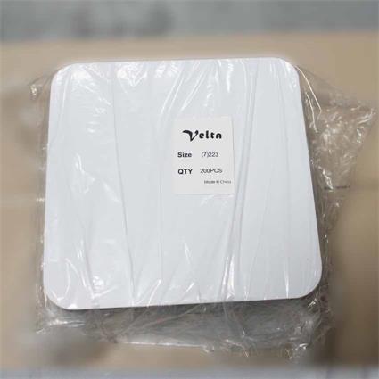 *** Square Foil Container Lid 223 - Silver 200s
