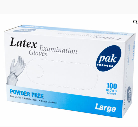 Latex - Large Powder Free - Clear 1000s/10p