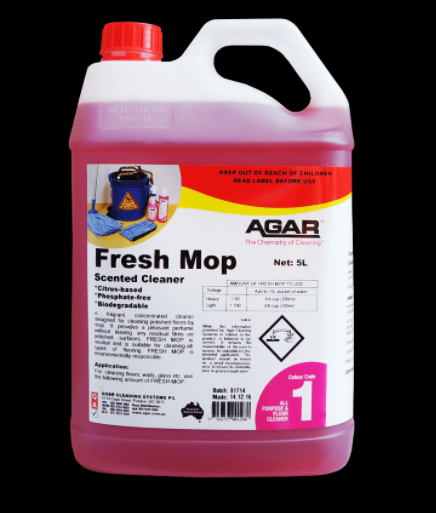 Floor Cleaner - Agar Fresh Mop - Red 5lt