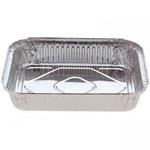** Rectangular Foil Container 840ml/30oz - 184x106x57mm - Silver 100x5P