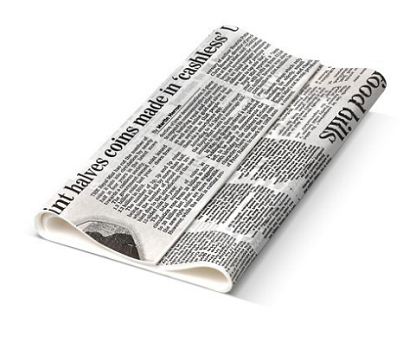 *** Newsprint Greaseproof Paper 190x300mm - 200s