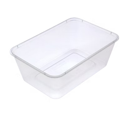 Rectangular Container 900ml - Plastic 175x118x62mm - Clear 50x10P
