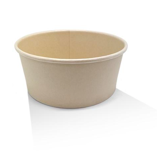 Paper Bowl 25oz/750ml - PE Coated 150x128x60mm -Bamboo 50x6P