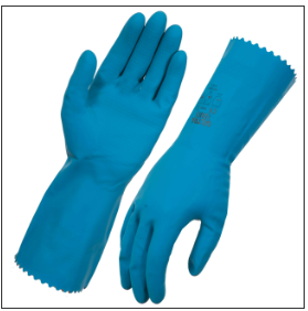 Gloves - Rubber - Small- Blue - 12pairs